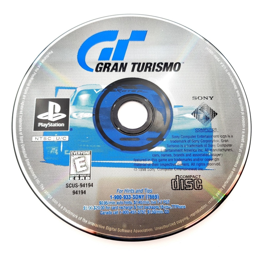 Gran Turismo (Sony PlayStation 1, 1998) Complete Black Label Tested & Works - Picture 2 of 7